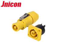 Powercon Waterproof Plug Socket, Kuning IP44 Waterproof 3 Pin Plug Dan Socket
