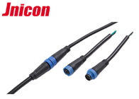 Jnicon 2 Pin Konektor Kabel Luar Ruangan 300V 10A Underground IP68 Mudah Merakit