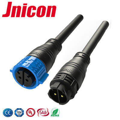 Konektor Kawat M25 IP67 Konektor Jantan Betina 600V 2 Pin Tahan Penuaan