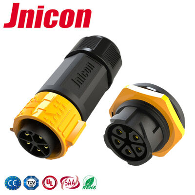 30A 5 Pin Connector Bulat M25 Pria Wanita Waterproof Power Connector