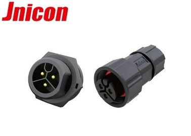 Screw Locking Konektor Daya Tahan Air 3 Pin, Konektor Penerangan Lansekap IP67