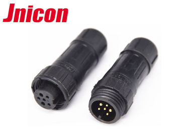 Konektor Sinyal Daya IP68 Kabel Solder Penguncian Sekrup Jenis Warna Hitam