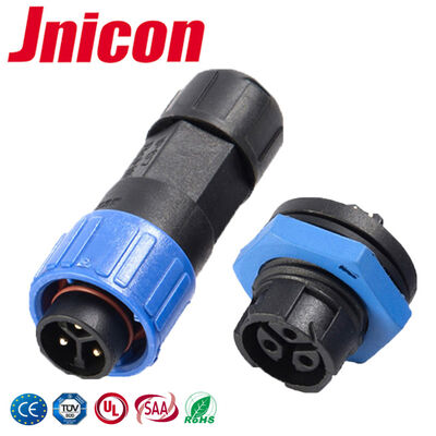 PA66 10A Waterproof Low Voltage Wire Connectors M16 Self Locking Aviation Connector