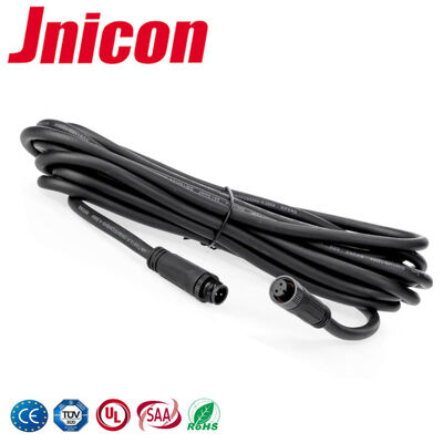 Konektor kabel cetakan M12 300V Tegangan rendah Konektor IP67 2 Pin