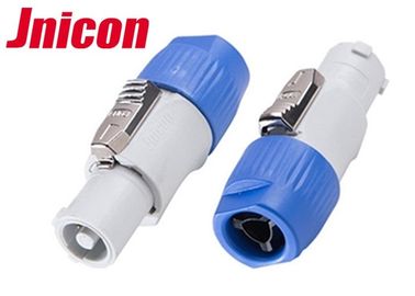 500V 10A Konektor LED Tahan Air Yang Andal Di Dalam / Di Luar Gray Dan Biru