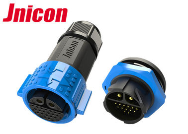 Plastik Multi Pin Circular Connector Waterproof Plug Dan Socket M25 IP67