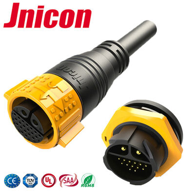 M25 Putuskan Cepat Kabel IP67 Ke Papan 2+20 Pin 30A Konektor Soket Steker