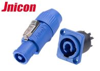 Adaptor LED Waterproof Circular Power Plug Sertifikasi Warna Biru UL / CE