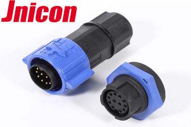 Konektor Data Tahan Air 12 Pin Menghubungkan Screw IP67 / IP68 M19