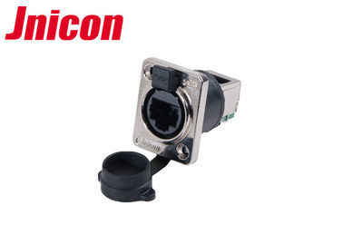 Konektor Listrik Waterproof Tipe Ethercon 90 Derajat Untuk Transmisi Sinyal