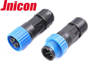 10A M15 2 Pin IP68 Plug Connector 0,3 - 1,5mm2 Rentang Kabel Untuk Peralatan Penerangan