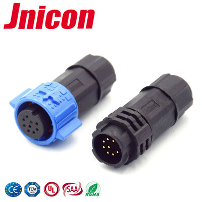 Perlindungan IP67 Konektor Data M19 8 Pin 300V 5A Rakitan Kabel Didukung
