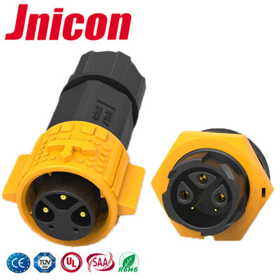 20A Waterproof Circular Connector IP67 RoHS 3+2 Pin 300V Kabel ke Konektor Papan