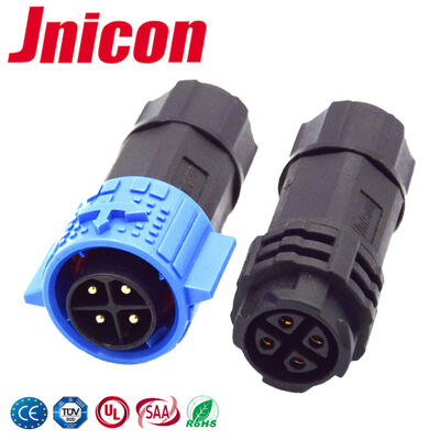 Konektor Plastik Melingkar Tahan Air M19 20A Daya 20AWG-12AWG