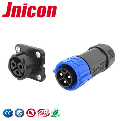 Konektor Listrik Tahan Air IP67 50A M25 Konektor Kabel ke Papan 3 Pin