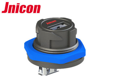 Panel Mount Waterproof USB Konektor Sekat USB 2.0 IP67 Untuk Sinyal