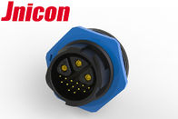 Jnicon IP67 Plug Konektor Listrik 3 Daya 13 Penguncian Dorong Sinyal Dengan Kabel