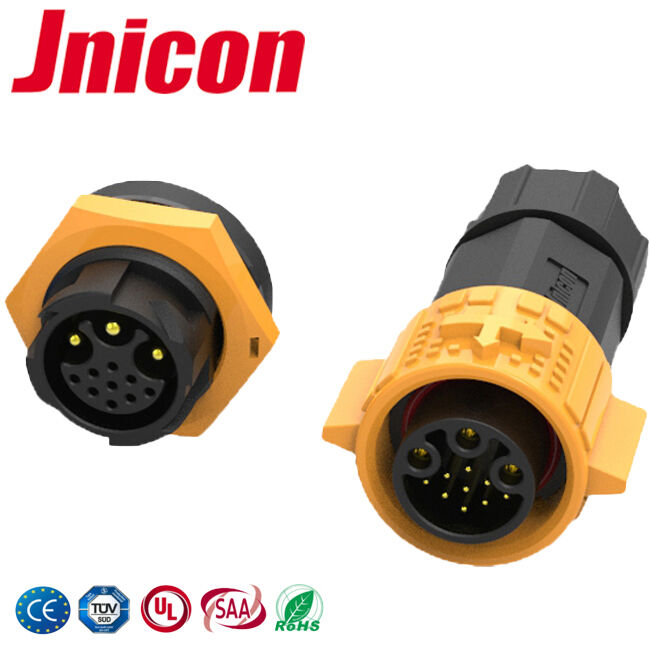 3+9 Pin M19 Plastik Konektor Bulat 300V Multi Pin Pria Konektor Wanita