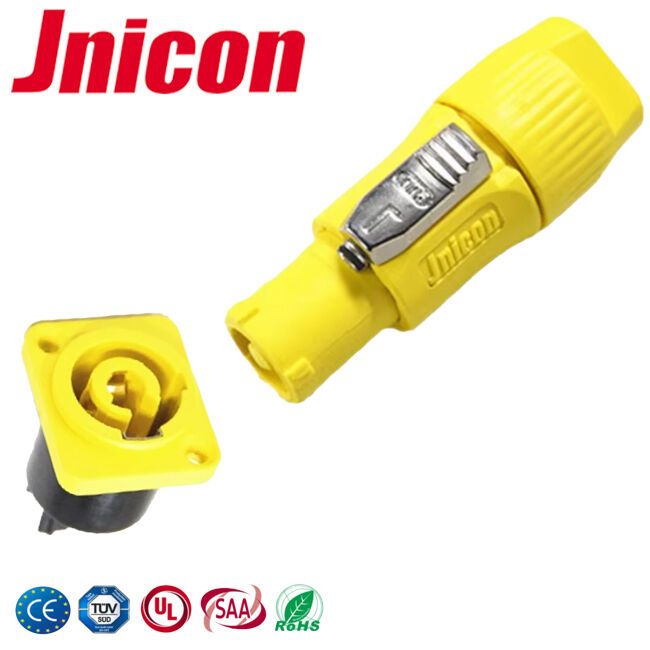 3 Core Waterproof Outdoor Connector Heavy Duty Waterproof Plug Socket Manufacturer