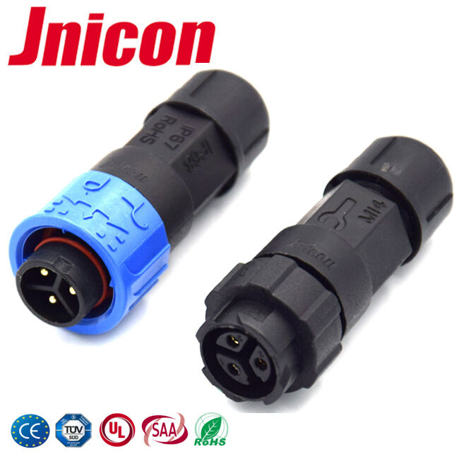 Jnicon M16 300V 10A Low Voltage Wire Connector Waterproof Quick Power Connector