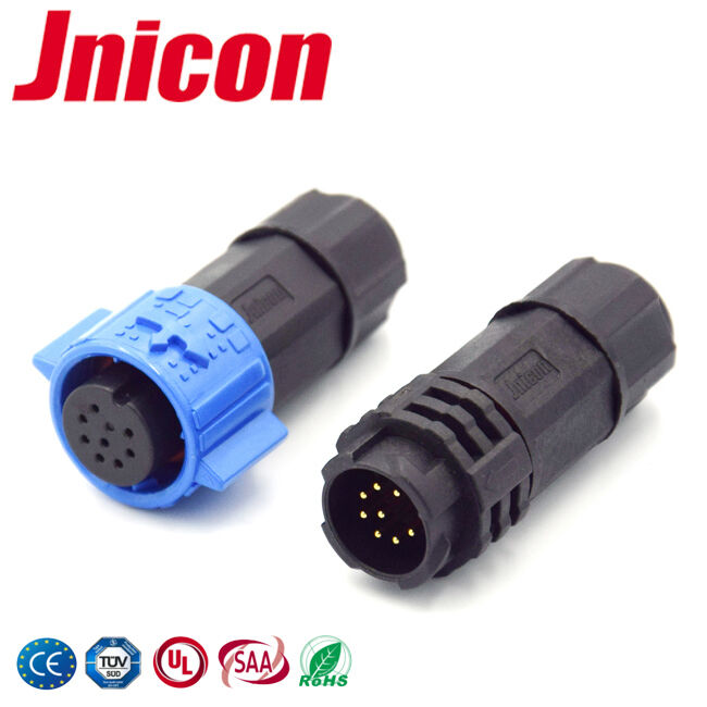 Perlindungan IP67 Konektor Data M19 8 Pin 300V 5A Rakitan Kabel Didukung