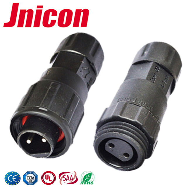 Konektor Cepat Lepas Kabel M16 2 Pin -40℃~105℃ 10A 300V Konektor Tahan Air