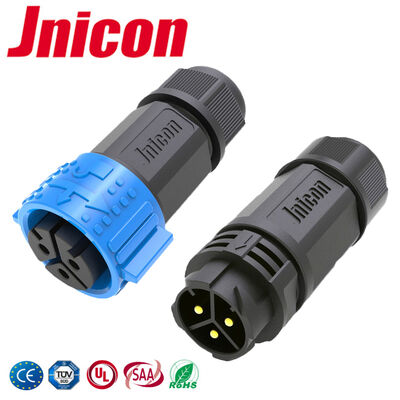 50A 500V M25 3 Pin Konektor Luar Ruangan Tahan Air Konektor Listrik Kunci Cepat
