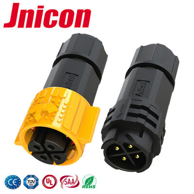 Konektor Tahan Air 20A 300V M19 DC Kunci Tekan Konektor Tahan Air IP67