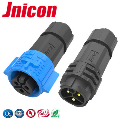 PA66 20A Konektor Waterproof DC Industri IP67 M19 Konektor Sirkular 3 Pin