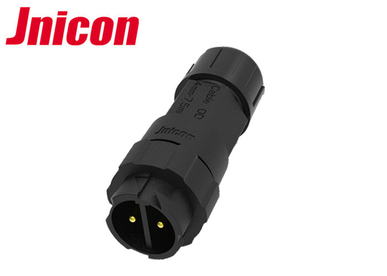 Pria / Wanita 10A Konektor Tahan Air Penerangan Jalan Luar Ruangan DC Plug 300V